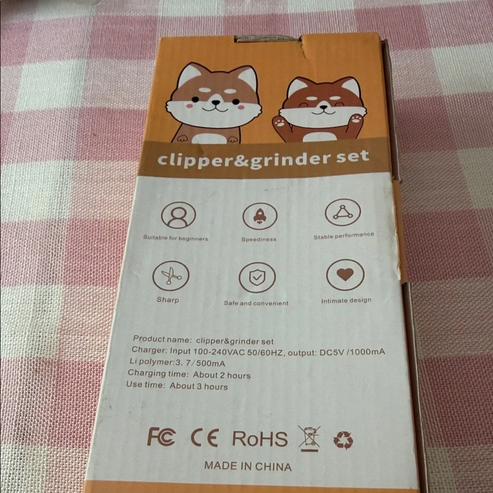 AXUAN Pet Nail clipperGrinder - Set White New